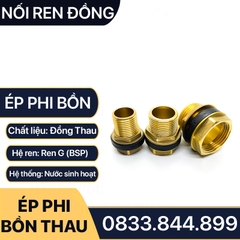 Nối Bồn / Ốc Téc Phi / Khớp Nối Vách Ngăn - Đồng Thau Chống Ăn Mòn