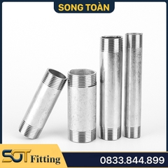 Ống Ren Mạ Kẽm - Ống Tiện Ren Ngoài Dài 10cm 20cm Sắt Mạ Kẽm