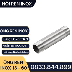 Ống Ren Inox, Ống Inox Tiện Hai Đầu Ren Ngoài - 10cm & 20cm