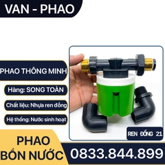 Van Phao Thông Minh, Phao Thông Minh Tự Động Ngắt Nước Nhựa Ren Đồng Phi 21, 27