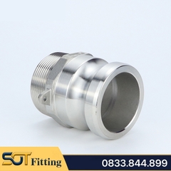 Ren Ngoài Kiểu Camlock Type F Khớp Nối Nhanh Đầu Đực Inox 304 (DN15 - DN100)