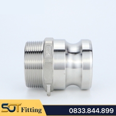Ren Ngoài Kiểu Camlock Type F Khớp Nối Nhanh Đầu Đực Inox 304 (DN15 - DN100)