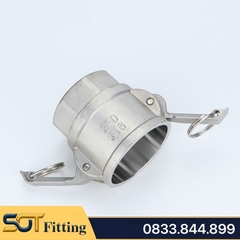 Ren Trong Kiểu Camlock Type D Khớp Nối Nhanh Đầu Cái Inox 304 (DN15 - DN100)