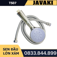 Tay TS07 Mặt Lớn Xám Tùy Chỉnh 3 Chế Độ Lắp Vào Củ Sen Tắm - Thương Hiệu JAVAKI