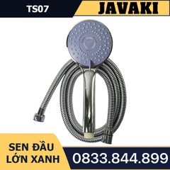 Tay TS07 Mặt Lớn Xanh Tùy Chỉnh 3 Chế Độ Lắp Vào Củ Sen Tắm - Thương Hiệu JAVAKI