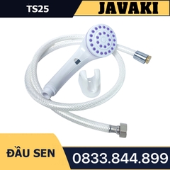 Tay TS25 Nhựa Trắng Giá Rẻ Lắp Vào Củ Sen Tắm - Thương Hiệu JAVAKI