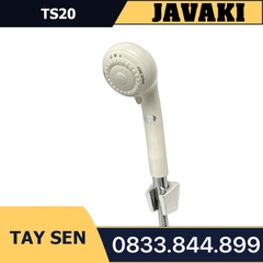 Tay TS20 Nhựa Trắng Cao Cấp Lắp Vào Củ Sen Tắm - Thương Hiệu JAVAKI