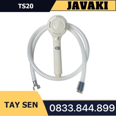 Tay TS20 Nhựa Trắng Cao Cấp Lắp Vào Củ Sen Tắm - Thương Hiệu JAVAKI