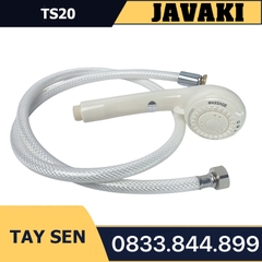 Tay TS20 Nhựa Trắng Cao Cấp Lắp Vào Củ Sen Tắm - Thương Hiệu JAVAKI