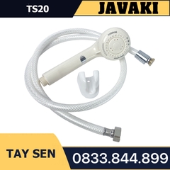 Tay TS20 Nhựa Trắng Cao Cấp Lắp Vào Củ Sen Tắm - Thương Hiệu JAVAKI