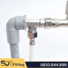 Tê Cầu / T Chia 3 Nguồn Nước Có Đai Ốc Ren 21 - Chất Liệu Inox