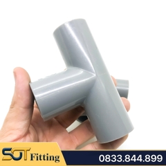 Tê Đều Ba Đầu Nhựa PVC Trơn 21 27 34  - Thương Hiệu Nhựa Bình Minh