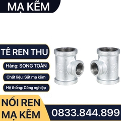 Tê Thu Ren Mạ Kẽm, Tê Giảm Ren Trong Sắt Mạ Kẽm