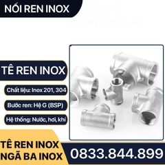 Tê 3 Đầu Ren Trong Inox 304 - T RT Bền Bỉ và Chống Ăn Mòn