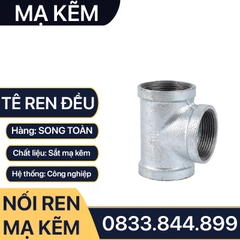Tê Ba Đầu Ren Trong Sắt Mạ Kẽm - Sự Lựa Chọn Hoàn Hảo Cho Kết Nối