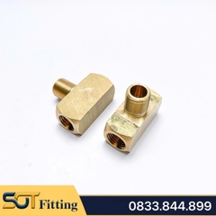 Tê Ren Trong Ren Ngoài 9.6 13 17 21 Lệch / Nối Cạnh & Giữa - Đồng Thau