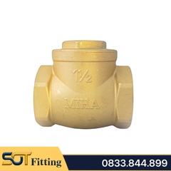 Van 1 Chiều Lá Đồng MIHA Bằng Đĩa Lá Lật - Brass Swing Check Valve Brass Seat