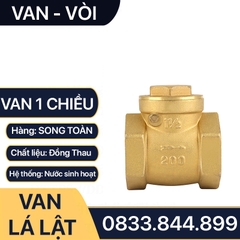 Van Một Chiều, Van 1 Chiều Lá Lật Đồng Thau