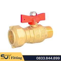 Van Bi Đồng Liên Hợp MIHA Ren Ngoài Tay Bướm ABS - Brass Combination Ball Valve With Butterfly Handle, Male