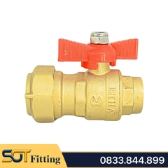 Van Bi Đồng Liên Hợp MIHA Ren Trong Tay Bướm ABS - Brass Combination Ball Valve With Butterfly Handle, Female