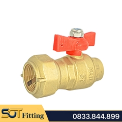 Van Bi Đồng Liên Hợp MIHA Ren Trong Tay Bướm ABS - Brass Combination Ball Valve With Butterfly Handle, Female