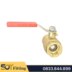 Van Bi Đồng MIHA Tay Gạt Inox - Brass Ball Valve With Lever Handle