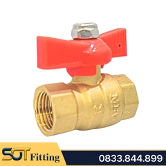 Van Bi Đồng Tay Bướm Abs MBV - Brass Ball Valve With Butterfly Handle