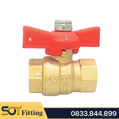 Van Bi Đồng Tay Bướm Abs MBV - Brass Ball Valve With Butterfly Handle