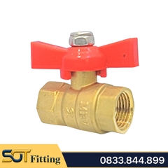 Van Bi Đồng Tay Bướm Abs MBV - Brass Ball Valve With Butterfly Handle