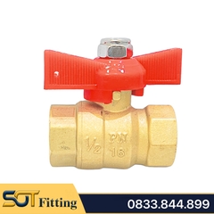 Van Bi Đồng Tay Bướm Abs MIHA - Brass Ball Valve With Butterfly Handle