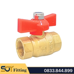 Van Bi Đồng Tay Bướm Abs MIHA - Brass Ball Valve With Butterfly Handle