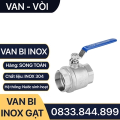 Van Bi Inox Tay Gạt, Van Bi Tay Gạt Inox 90 độ SUS 304, 316