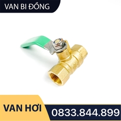 Van Bị Khóa Đồng Phi 1/4 (13) Bằng Đồng - Hai Đầu Ren Trong - Loại Dày, Hãng RY