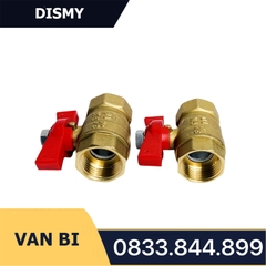 Van Bi Ren Đồng Tay Nơ (Bướm) Dismy PN16 / Threaded Bow Brass Ball Valve
