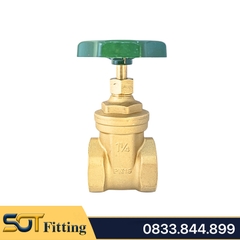 Van Cửa Đồng MIHA Tay Vô Lăng Vặn 360 Độ Thương Hiệu Minh Hòa - Brass Gate Valve