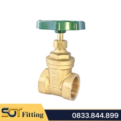 Van Cửa Đồng MIHA Tay Vô Lăng Vặn 360 Độ Thương Hiệu Minh Hòa - Brass Gate Valve