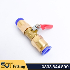 Van Khóa Phun Sương Nối Nhanh Ống 8, Khóa Nước Phun Sương Đồng Thau Phi 4 6 8 10 12mm