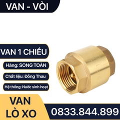 Van Một Chiều Lò Xo, Lúp Pê Một Chiều Lò Xo Đồng Thau