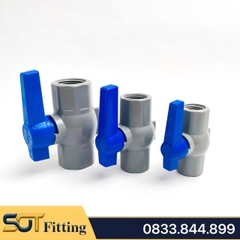 Van Nhựa Ren Trong, Van Khóa Nước Tay Gạt Nối Ren Trong PVC Ống Nhựa