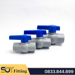 Van Nhựa Ren Trong, Van Khóa Nước Tay Gạt Nối Ren Trong PVC Ống Nhựa
