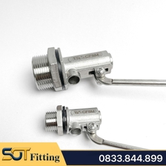 Van Phao Inox, Phao Cơ Inox Tự Động Ngắt Nước 21 27 34 42 49 60 - Inox SUS 304