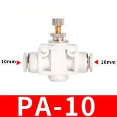 Van Tiết Lưu PSA Nối Nhanh Ống Mềm STNC Ống 4 6 8 10 12 16 - Màu Trắng (Chính Hãng)