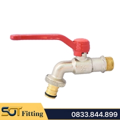 Vòi Đồng Mạ MIHA Tay Gạt Hợp Kim Nhôm - Brass Taps With Aluminium Alloy Lever Handle