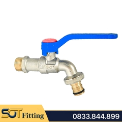 Vòi Đồng Mạ MIHA-XK Tay Gạt Hợp Kim Nhôm - Brass Taps With Aluminium Alloy Lever Handle