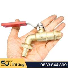 Vòi Đồng MIHA Tay Gạt Inox - Brass Taps With Stainless Steel Lever Handle