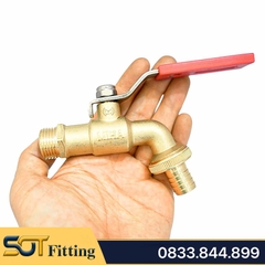 Vòi Đồng MIHA Tay Gạt Inox - Brass Taps With Stainless Steel Lever Handle