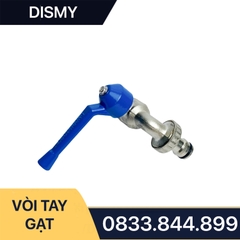 Vòi Gạt Tay Dài Hợp Kim Nhôm Dismy PN10 Đồng Mạ / Long Handle Wiper B