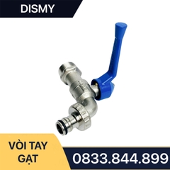 Vòi Gạt Tay Dài Hợp Kim Nhôm Dismy PN10 Đồng Mạ / Long Handle Wiper B
