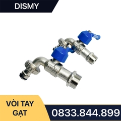 Vòi Gạt Tay Dài Hợp Kim Nhôm Dismy PN10 Đồng Mạ / Long Handle Wiper B