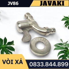 Vòi Hồ JV86 Xả Nước Tay Ghép Khóa Gạt 90 Độ Inox 304 - Thương Hiệu Javaki